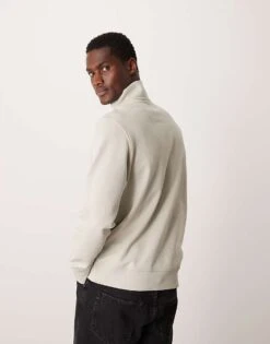 Mango Quarter Zip Sweater In Natural For Men -Modern Menswear 207380017 3
