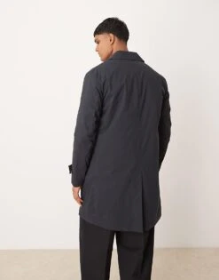 Mango Classic Trenchcoat In Navy For Men -Modern Menswear 207380220 3
