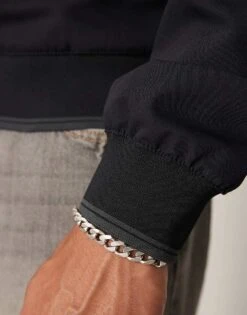 Mango Zip Down Comfort Bomber In Navy For Men -Modern Menswear 207380303 4