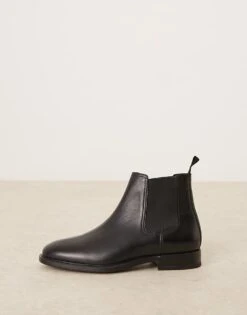 Mango Elasticated Detail Chelsea Boot In Black For Men -Modern Menswear 207380387 4