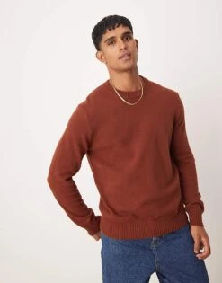 Mango Roundneck Regular Fit Wool Sweater In Burgundy For Men 11 Mango Roundneck Regular Fit Wool Sweater In Burgundy For Men -Modern Menswear 207380419 1 burgundy 1