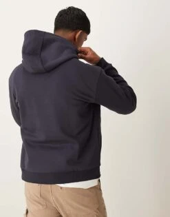 Mango Regular Fit Graphic Hoodie In Navy For Men -Modern Menswear 207380552 4