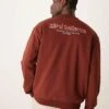 Mango Graphic Roundneck Sweatshirt In Burgundy For Men