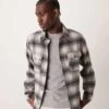 Mango Regular Fit Checkered Flannel Shirt In Grey For Men 1 Mango Regular Fit Checkered Flannel Shirt In Grey For Men -Modern Menswear 207380696 1 grey