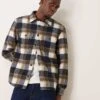 Mango Regular Fit Checkered Flannel Shirt In Navy For Men -Modern Menswear 207380708 1 navy