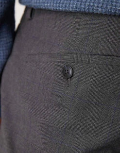 Mango Straight Leg Herringbone Trouser Co-ord In Grey For Men -Modern Menswear 207381000 4