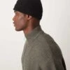 Mango Ribbed Beanie In Black For Men -Modern Menswear 207383851 1 black
