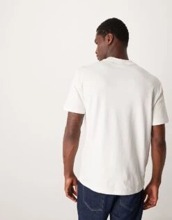 Mango Premium Boxy T-shirt In Off White For Men Beige -Modern Menswear 207384031 4