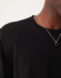 Mango Round Neck Wool Sweatshirt In Black For Men 10 Mango Round Neck Wool Sweatshirt In Black For Men -Modern Menswear 207384318 4