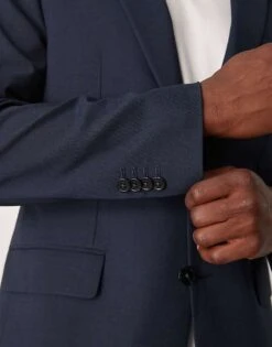 Mango Regular Fit Suit Blazer In Navy For Men -Modern Menswear 207384332 3