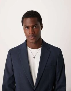 Mango Regular Fit Suit Blazer In Navy For Men -Modern Menswear 207384332 5