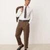 Mango Regular Fit Mid Waist Trouser Co-ord In Brown For Men -Modern Menswear 207413145 1 brown