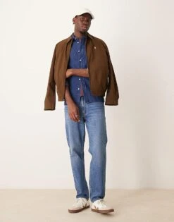 Mango Classic Regular Fit Denim Shirt In Dark Wash Blue For Men Dark Blue -Modern Menswear 207421907 4