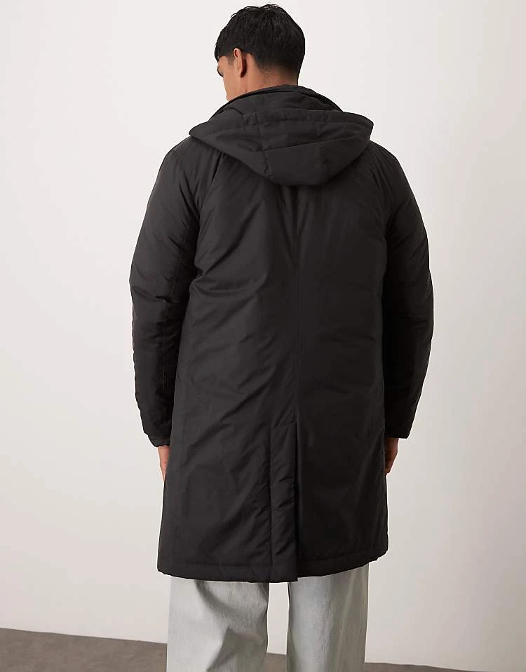 Mango Puffer Mid Length Trench Coat In Navy For Men 5 Mango Puffer Mid Length Trench Coat In Navy For Men - Image 3