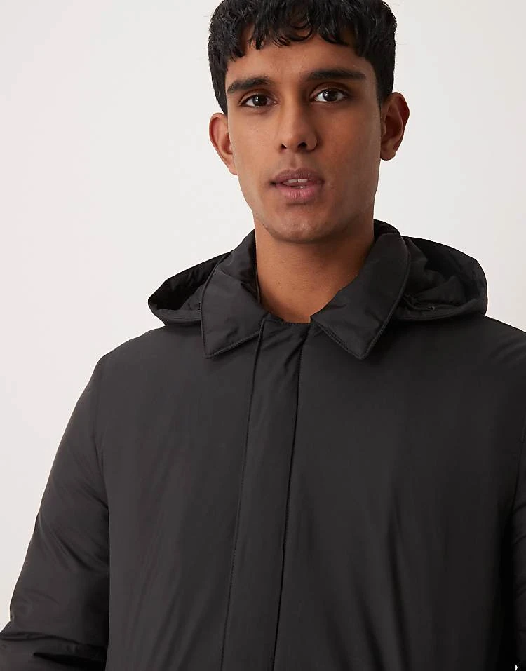 Mango Puffer Mid Length Trench Coat In Navy For Men 6 Mango Puffer Mid Length Trench Coat In Navy For Men - Image 4