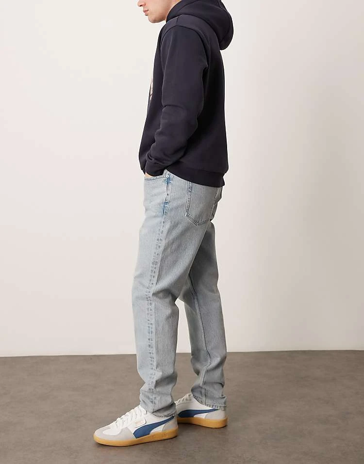 Mango Mid Waist Straight Leg Jean In Light Blue For Men 5 Mango Mid Waist Straight Leg Jean In Light Blue For Men - Image 3