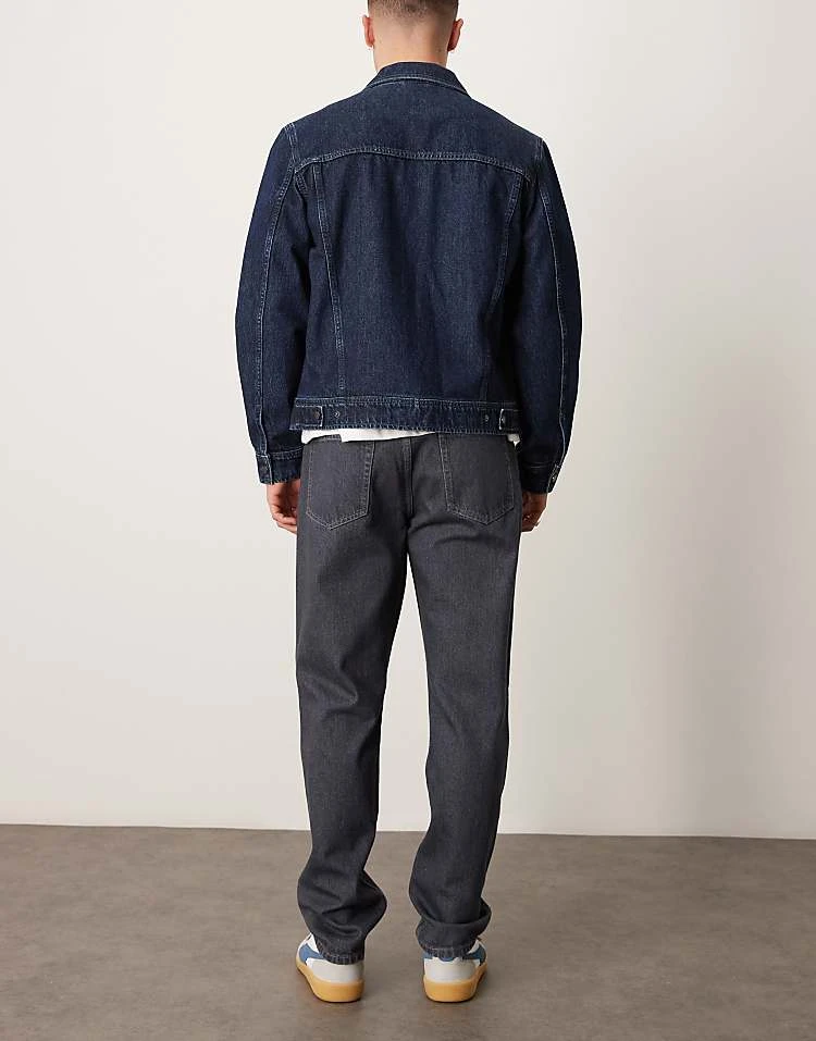 Mango Mid Waist Straight Leg Jean In Dark Wash Blue For Men Dark Blue 4 Mango Mid Waist Straight Leg Jean In Dark Wash Blue For Men Dark Blue - Image 2