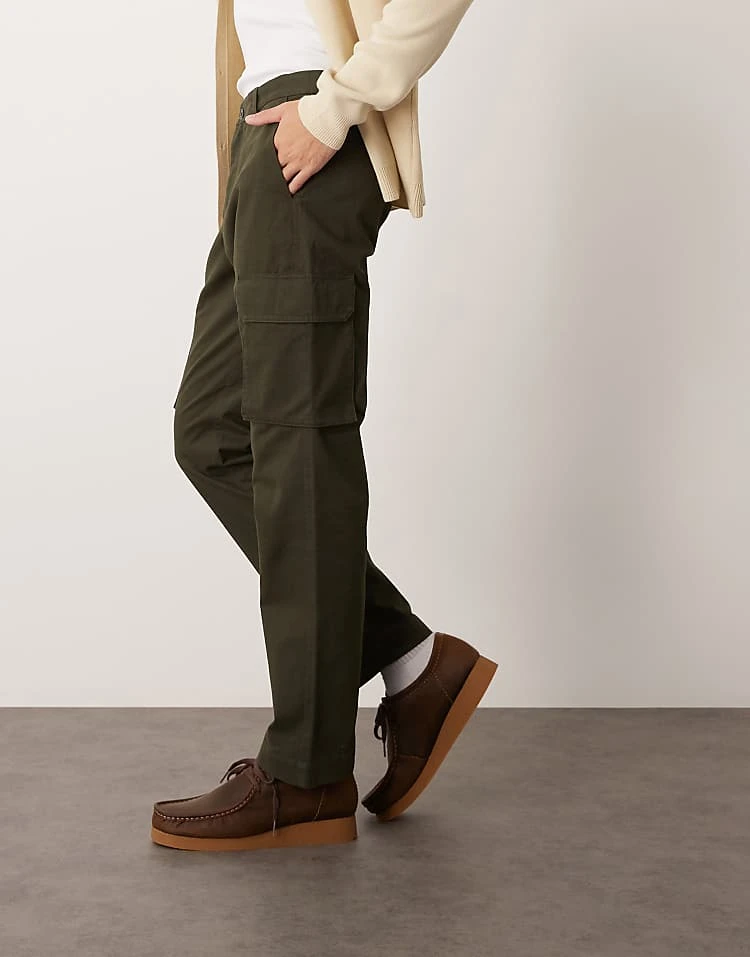 Mango Pocket Detail Straight Leg Cargo Trouser In Brown For Men 3 Mango Pocket Detail Straight Leg Cargo Trouser In Brown For Men