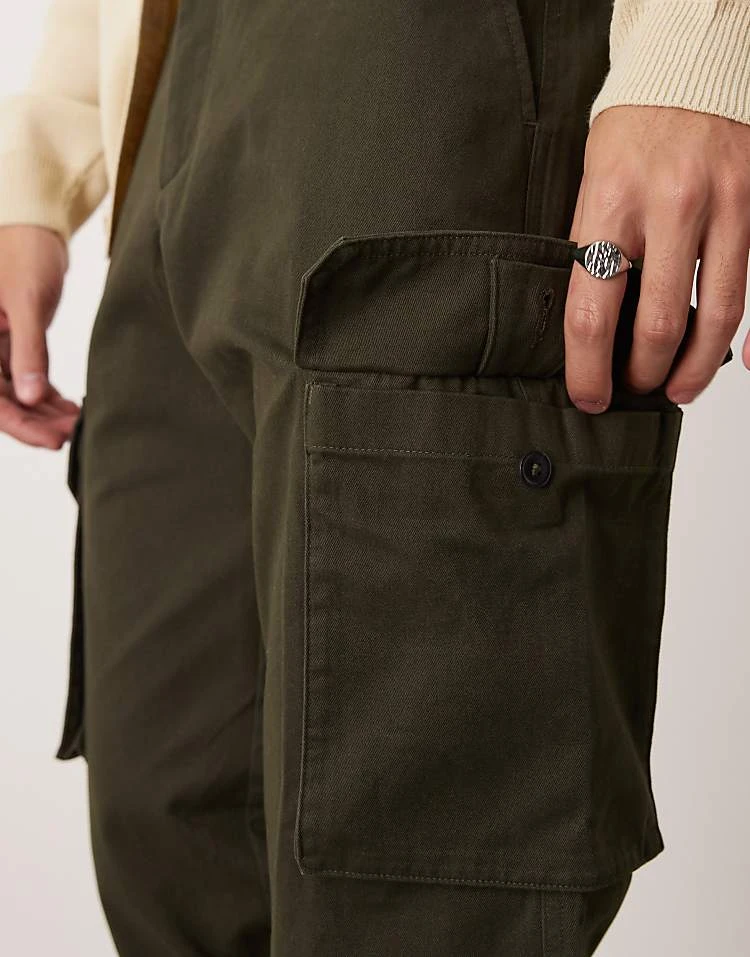 Mango Pocket Detail Straight Leg Cargo Trouser In Brown For Men 7 Mango Pocket Detail Straight Leg Cargo Trouser In Brown For Men - Image 5