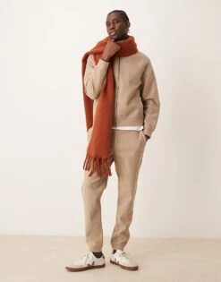 Mango Soft Touch Co-ord In Beige -Modern Menswear 207461778 1 beige 1