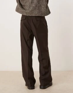 Mango Relaxed Tailored Trouser In Brown For Men -Modern Menswear 207544171 3