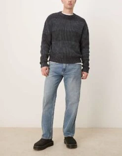 Mango Straight Fit Jeans In Mid Washed Blue For Men -Modern Menswear 207544224 1 midwashedblue 1