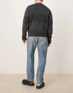 Mango Straight Fit Jeans In Mid Washed Blue For Men -Modern Menswear 207544224 3