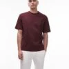 Mango Premium Cotton Regular T-shirt In Burgundy For Men 1 Mango Premium Cotton Regular T-shirt In Burgundy For Men -Modern Menswear 207804322 1 burgundy