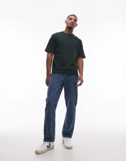 Mango Premium Cotton Regular T-shirt In Dark Green For Men 8 Mango Premium Cotton Regular T-shirt In Dark Green For Men -Modern Menswear 207804437 2