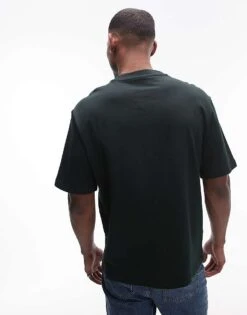 Mango Premium Cotton Regular T-shirt In Dark Green For Men 10 Mango Premium Cotton Regular T-shirt In Dark Green For Men -Modern Menswear 207804437 4