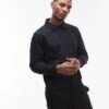 Mango Button Up Sweatshirt In Navy For Men -Modern Menswear 207833675 1 navy