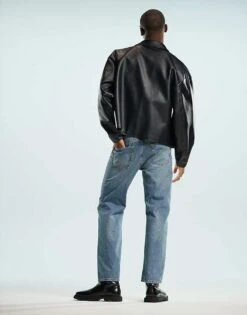 Mango Relaxed Straight Fit Jeans In Light Blue For Men -Modern Menswear 207833697 3