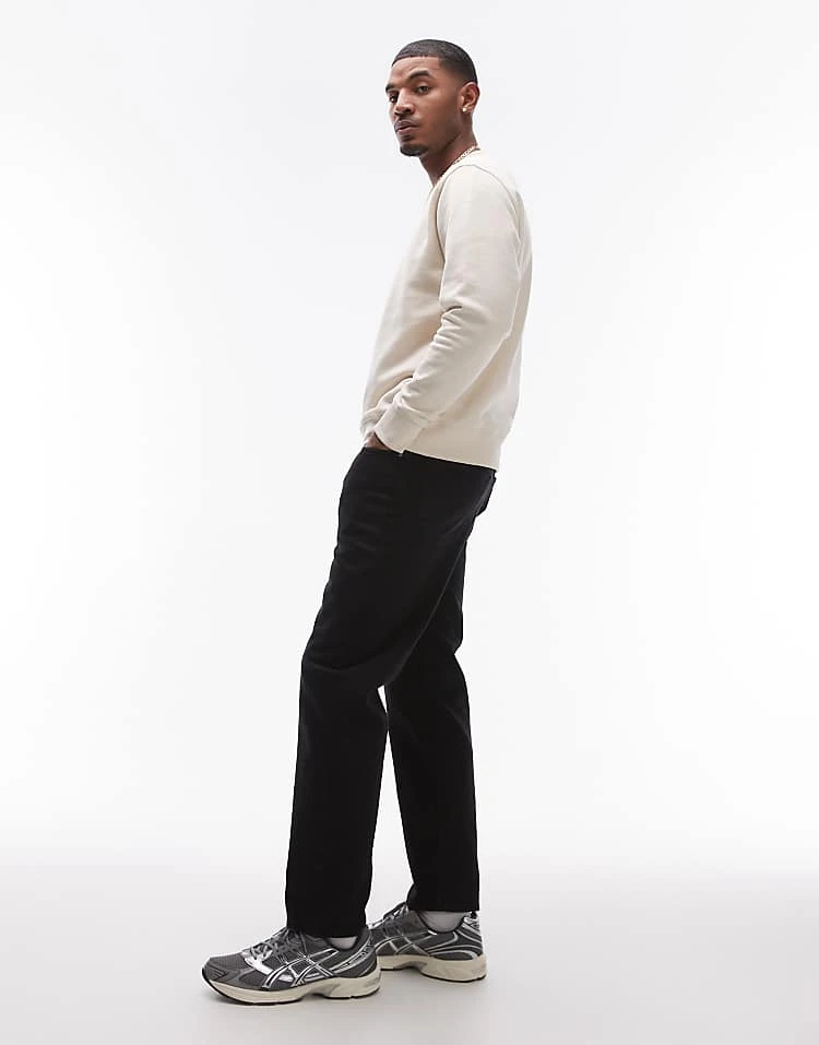 Mango Relaxed Straight Fit Jeans In Black For Men 5 Mango Relaxed Straight Fit Jeans In Black For Men - Image 3