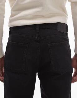 Mango Relaxed Straight Fit Jeans In Black For Men 11 Mango Relaxed Straight Fit Jeans In Black For Men -Modern Menswear 207833706 4