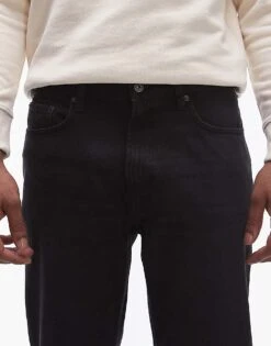 Mango Relaxed Straight Fit Jeans In Black For Men 12 Mango Relaxed Straight Fit Jeans In Black For Men -Modern Menswear 207833706 5