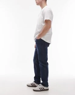 Mango Slim Fit Jeans In Dark Blue For Men Navy -Modern Menswear 207833718 3