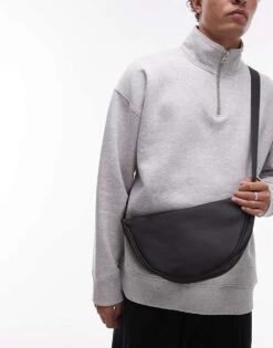 Mango Cross Body Bumbag In Black For Men -Modern Menswear 207855888 3