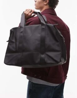 Mango Duffle Bag With Removable Strap Inblack For Men -Modern Menswear 207855903 3