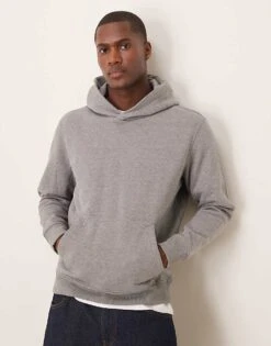 Mango Hoodie In Grey For Men