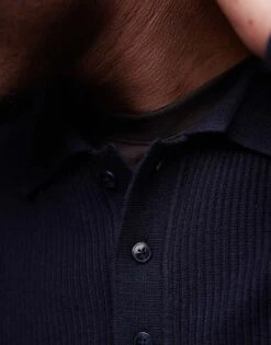 Mango Polo Sweatshirt In Navy For Men -Modern Menswear 207889304 3