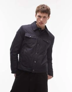 Mango Western Jacket In Navy For Men -Modern Menswear 207889361 1 navy 1