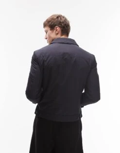 Mango Western Jacket In Navy For Men -Modern Menswear 207889361 4