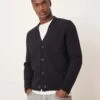 Mango Wool Mix Cardigan In Navy For Men