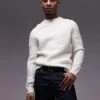 Mango Crew Neck Jumper In Ecru For Men -Modern Menswear 207889461 1 ecru