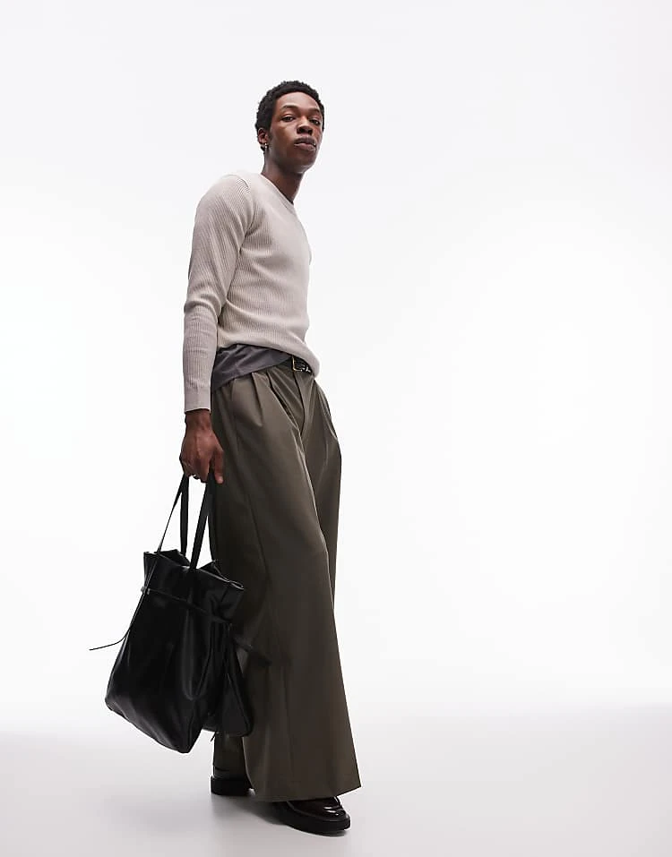 Mango Round Neck Jumper In Beige For Men Ecru 5 Mango Round Neck Jumper In Beige For Men Ecru - Image 3