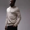 Mango Collar Detail Jumper In Beige For Men Ecru -Modern Menswear 207891522 1 ecru