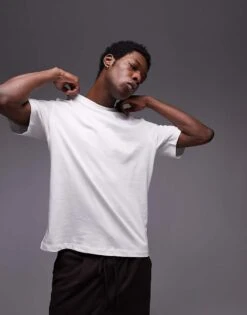 Mango Premium Cotton Regular T-shirt In White For Men -Modern Menswear 207891550 1 white 1