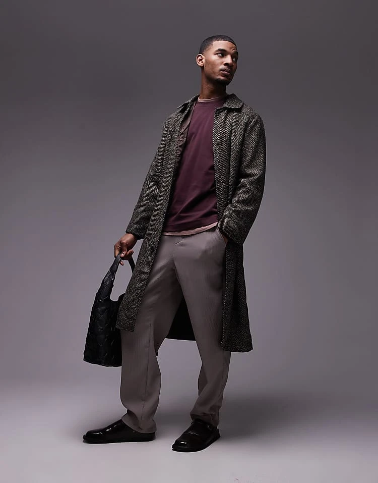 Mango Long Sleeve T-shirt In Burgundy For Men 4 Mango Long Sleeve T-shirt In Burgundy For Men - Image 2