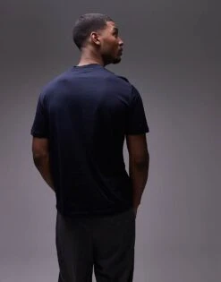 Mango Premium T-shirt In Navy For Men 10 Mango Premium T-shirt In Navy For Men -Modern Menswear 207891585 4