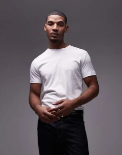 Mango Basic Short Sleeve T-shirt -Modern Menswear 207891600 1 white 1